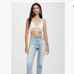 Free People Women's Miss Dazie Bralette White Size Small